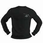 Aries Glow in the Dark Jumper – Custom Zodiac Sweatshirt | Black 350GSM Astrology Gift