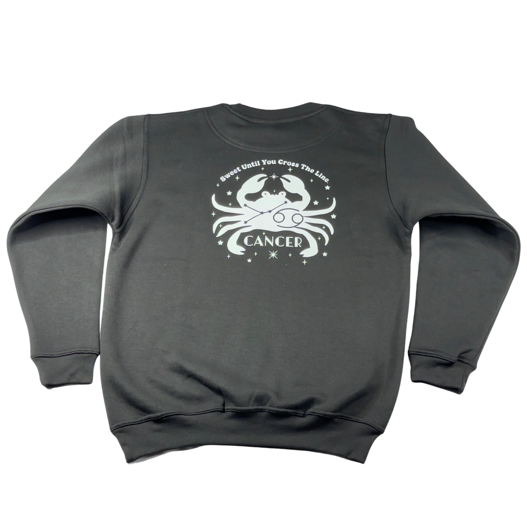 Cancer Glow in the Dark Jumper – Custom Zodiac Sweatshirt | Black 350GSM Astrology Gift