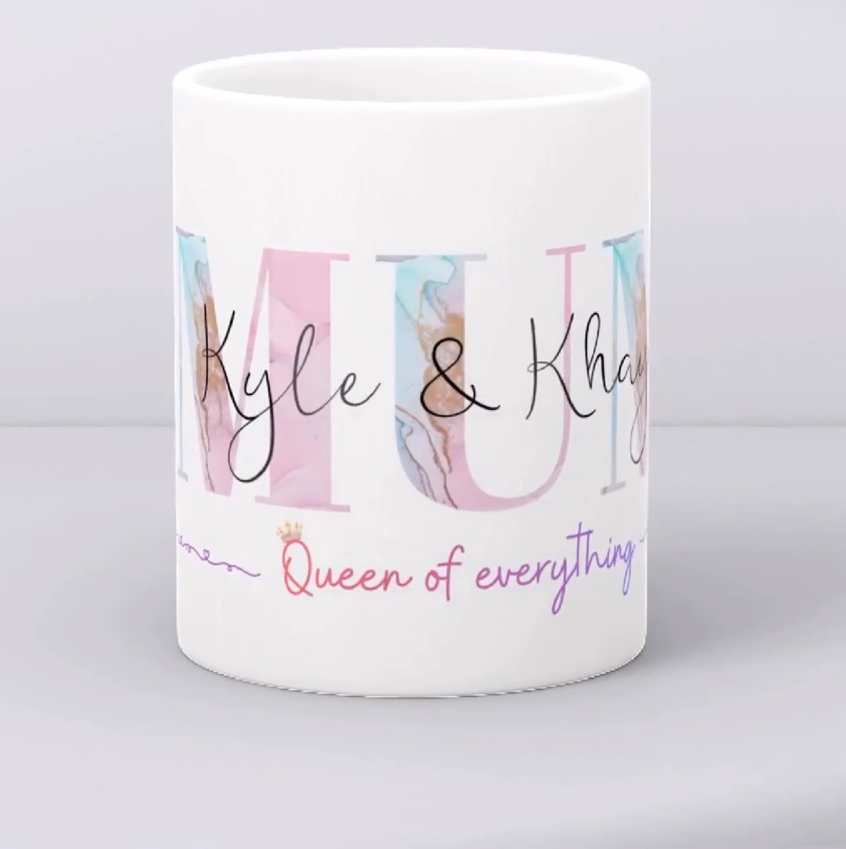 Personalised MUM Mug with Children's Names | Custom Mother's Day Mug