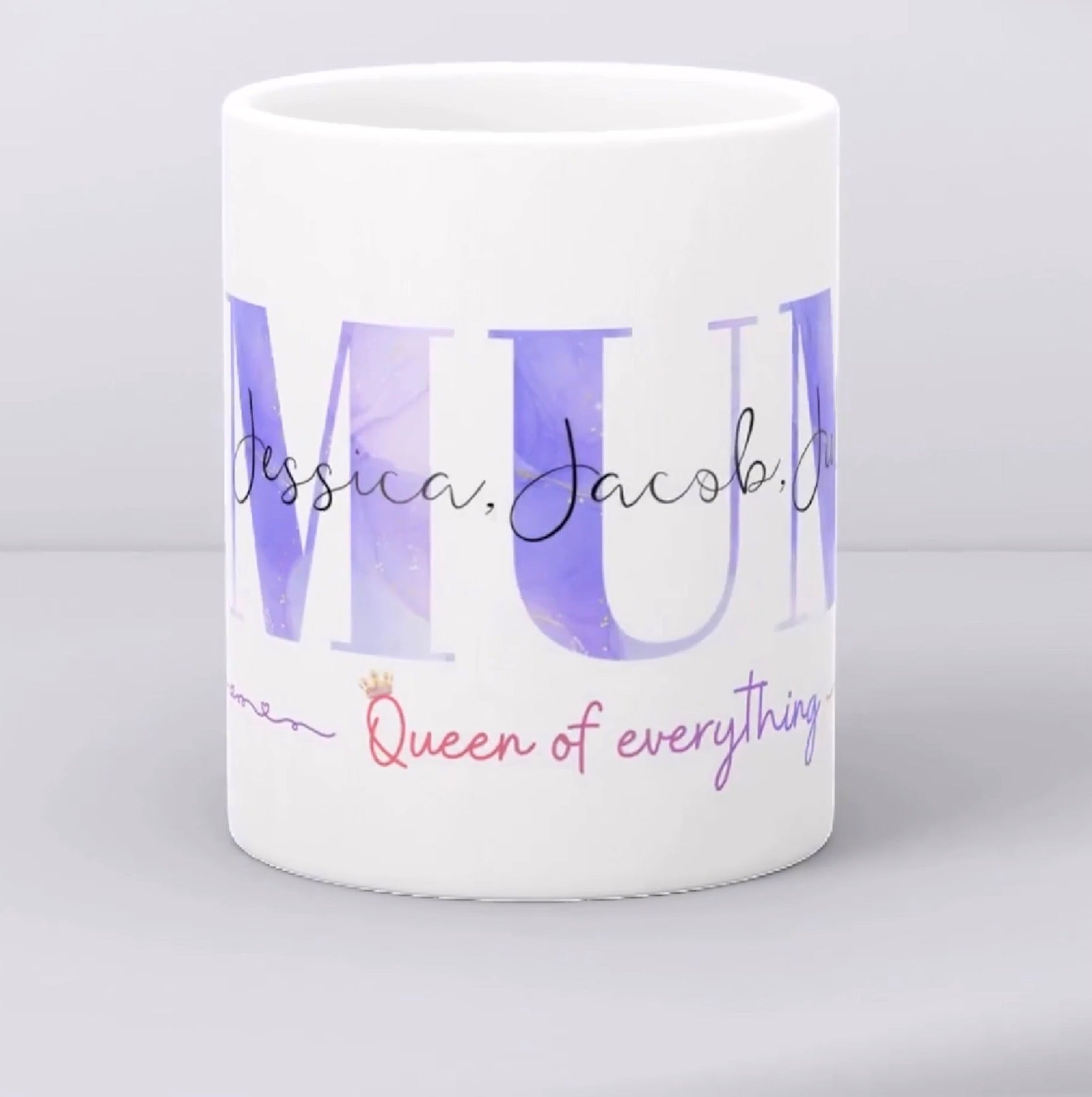 Personalised MUM Mug with Children's Names | Custom Mother's Day Mug