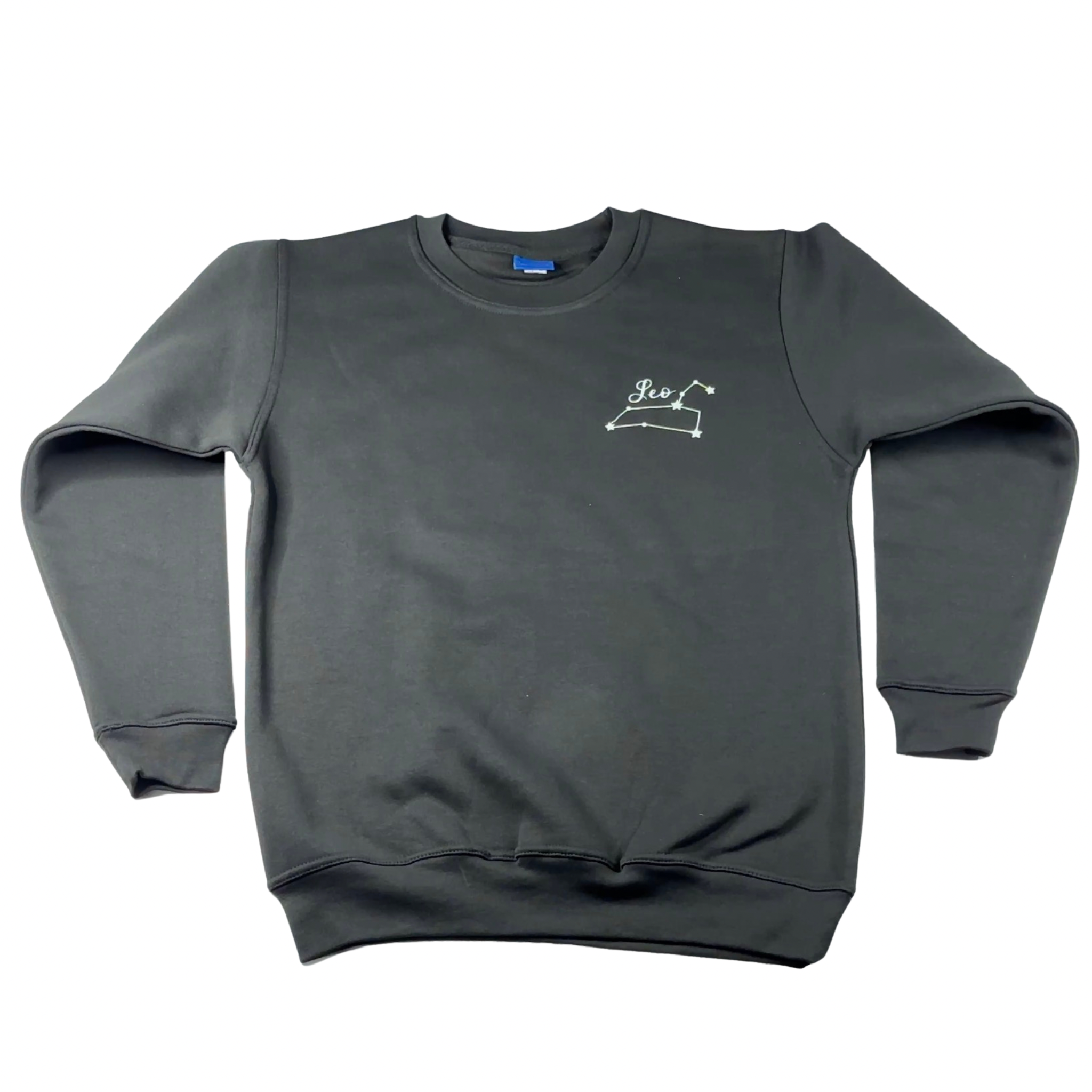 Leo Glow in the Dark Jumper – Custom Zodiac Sweatshirt | Black 350GSM Astrology Gift
