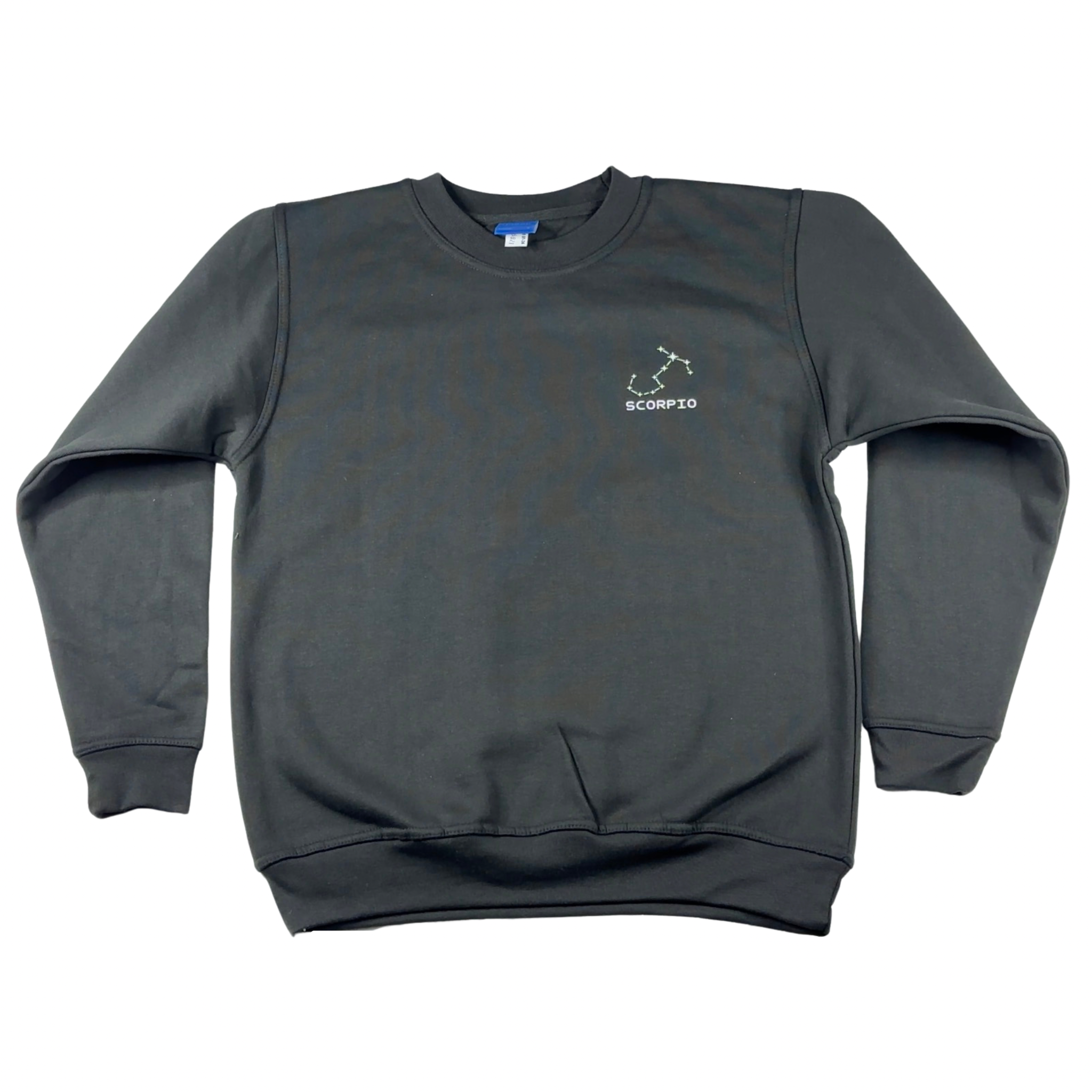Scorpio Glow in the Dark Jumper – Custom Zodiac Sweatshirt | Black 350GSM Astrology Gift