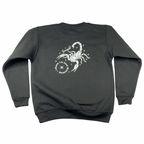 Scorpio Glow in the Dark Jumper – Custom Zodiac Sweatshirt | Black 350GSM Astrology Gift