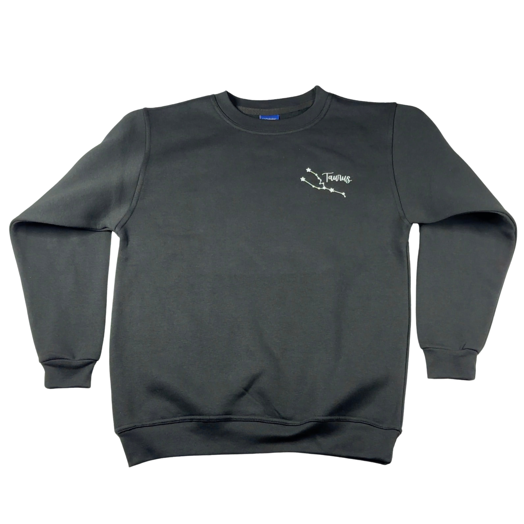 Taurus Glow in the Dark Jumper – Custom Zodiac Sweatshirt | Black 350GSM Astrology Gift