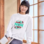 Personalised Mum Sweatshirt with Child’s Name | Custom Mother’s Day Gift | Botanical Mum Jumper