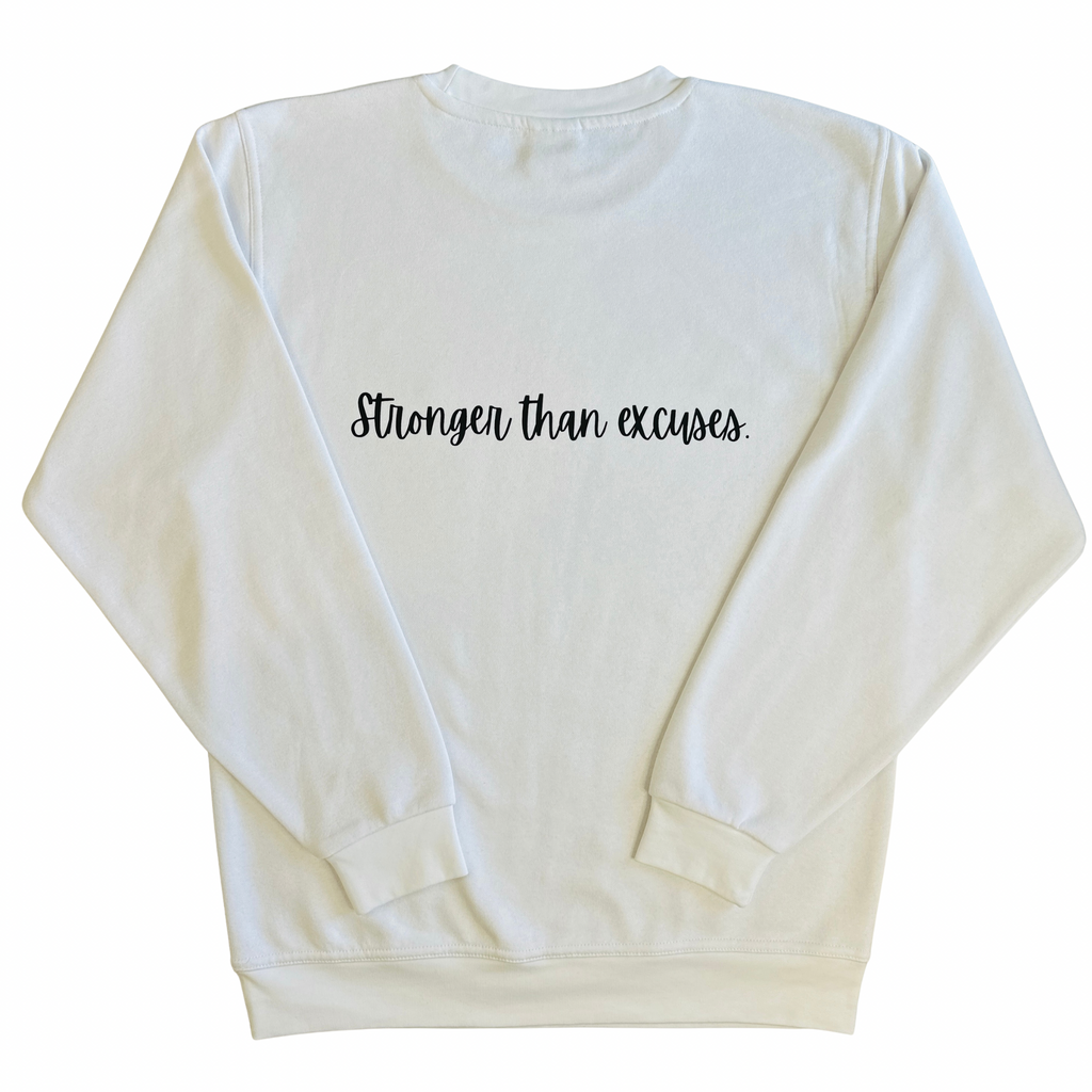 Personalised Minimalist Sweatshirt | Custom Back Text| Motivational Crewneck| Gift for Her| Aesthetic Sweatshirt