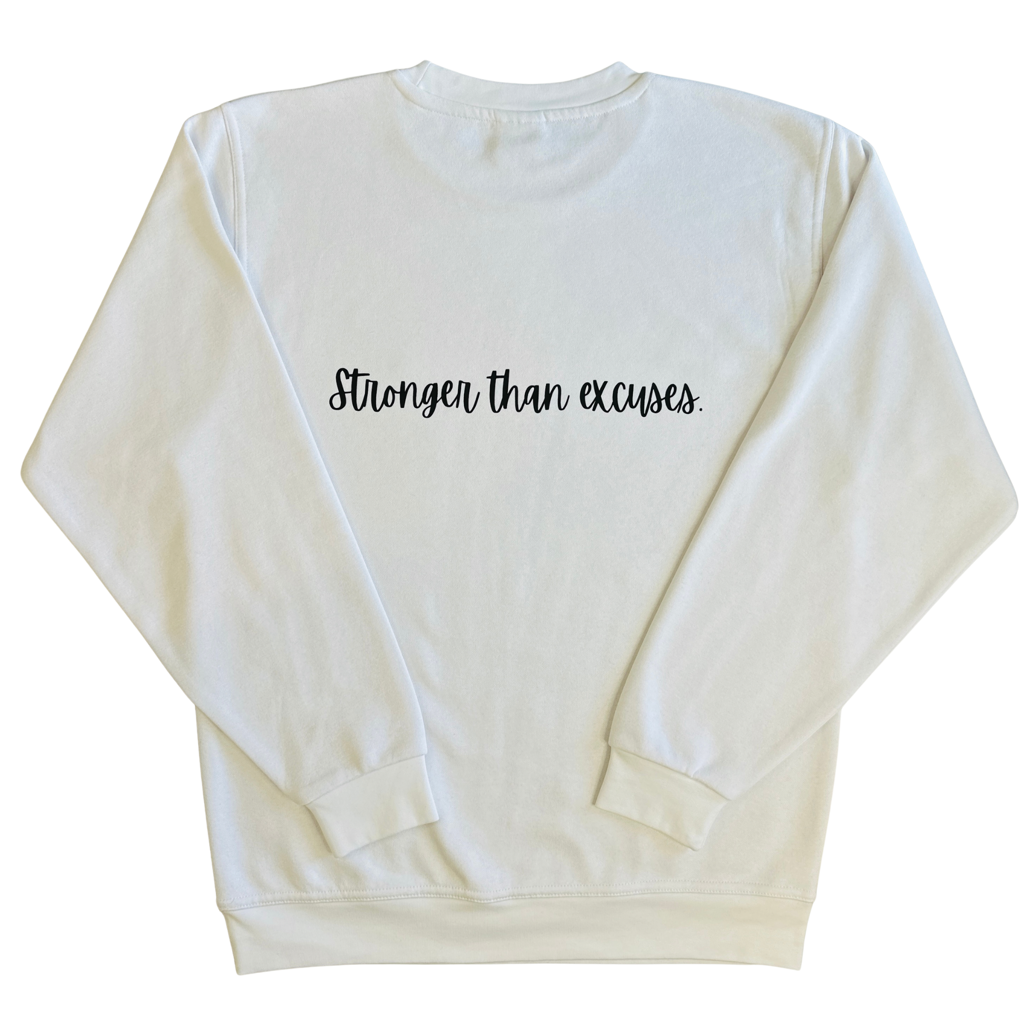 Personalised Minimalist Sweatshirt | Custom Back Text| Motivational Crewneck| Gift for Her| Aesthetic Sweatshirt