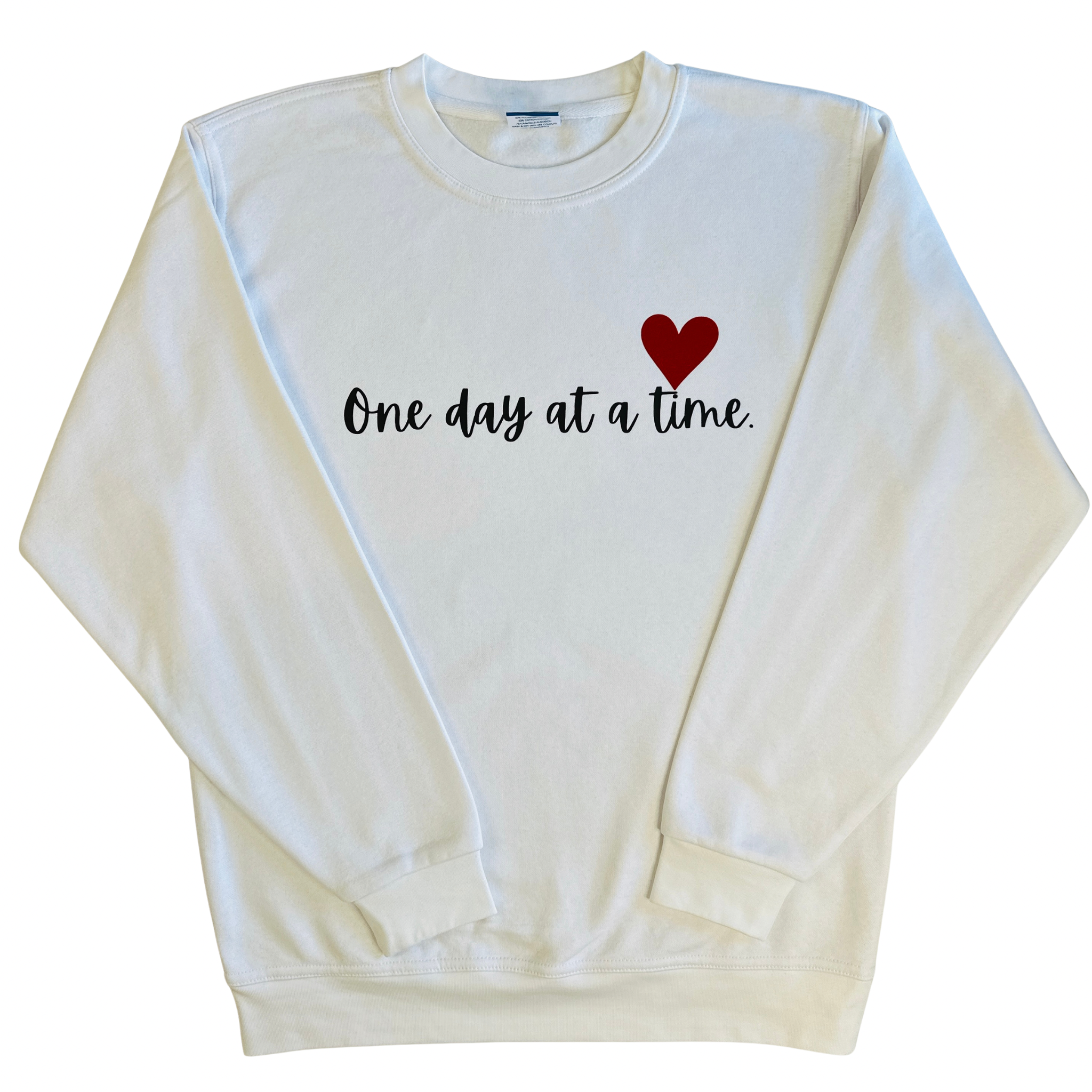 Personalised Minimalist Sweatshirt | Custom Back Text| Motivational Crewneck| Gift for Her| Aesthetic Sweatshirt