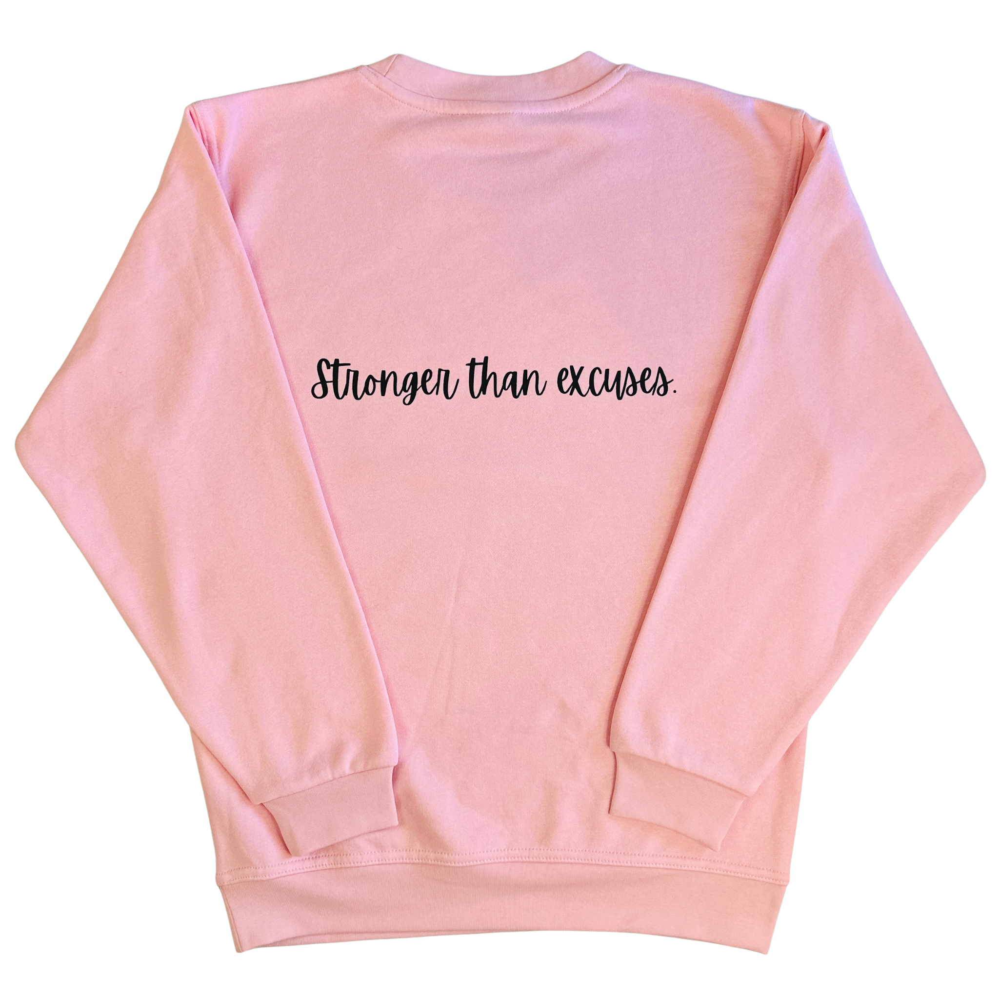 Personalised Minimalist Sweatshirt | Custom Back Text| Motivational Crewneck| Gift for Her| Aesthetic Sweatshirt