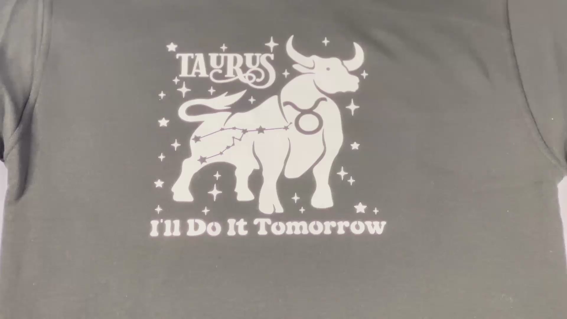 Taurus Glow in the Dark Jumper – Custom Zodiac Sweatshirt | Black 350GSM Astrology Gift