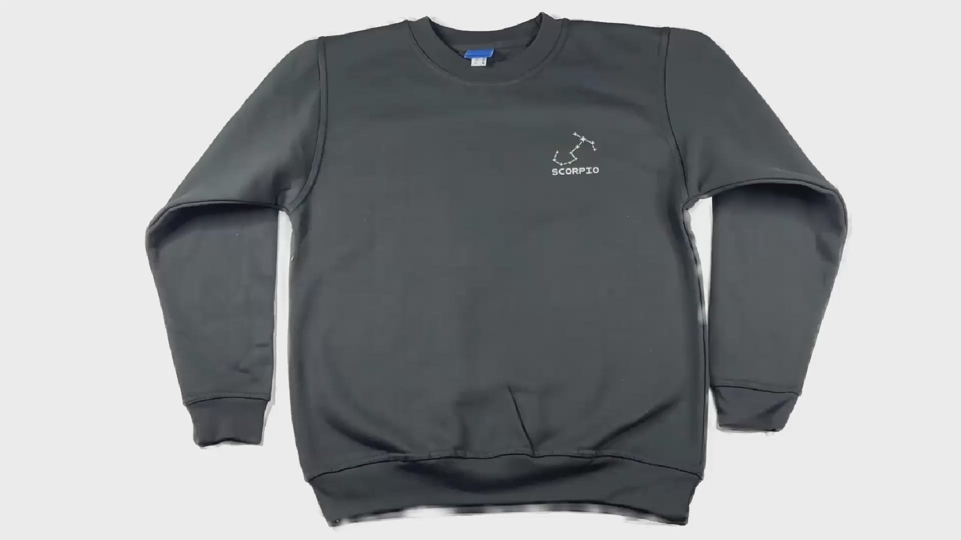 Scorpio Glow in the Dark Jumper – Custom Zodiac Sweatshirt | Black 350GSM Astrology Gift