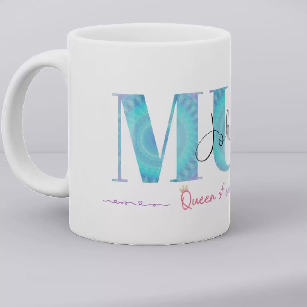 Personalised MUM Mug with Children's Names | Custom Mother's Day Mug